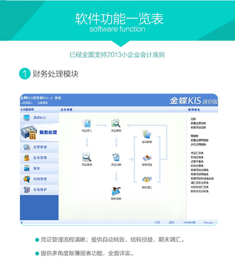 金蝶财务软件KIS迷你版